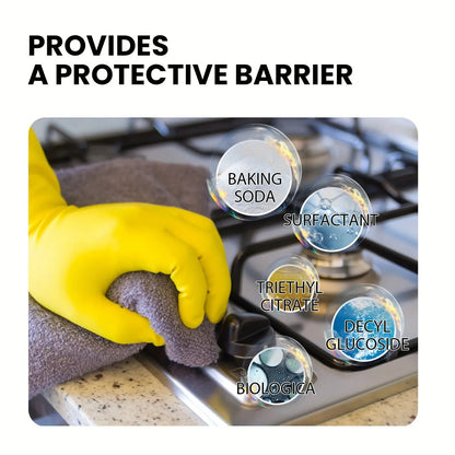Multifunctional degreaser suitable for stovetops and range hoods